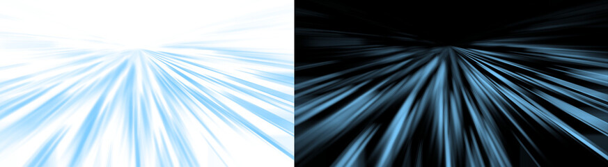 PNG image of Abstract light trails create a dynamic and futuristic background with blue hues and a sense of speed perfect for technology or science fiction themed designs on transparent background © MariaAlam