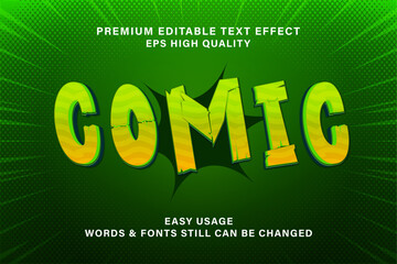 Comic text effect