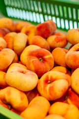 Peaches in a basket