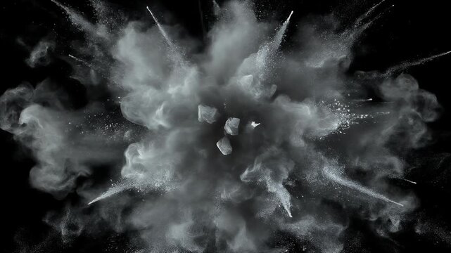 Volatile Nitro Powder Burst &ndash; High-Contrast Explosion Element