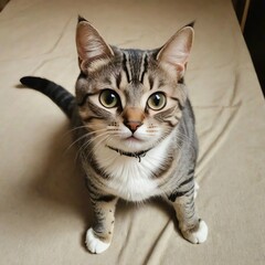 cat on white background