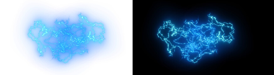PNG image of Electric blue energy arcs and lightning bolts create a dynamic plasma effect perfect for science technology or futuristic designs on transparent background