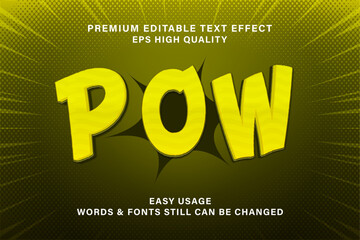 Pow text effect