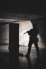 Fototapeta premium Weapons training