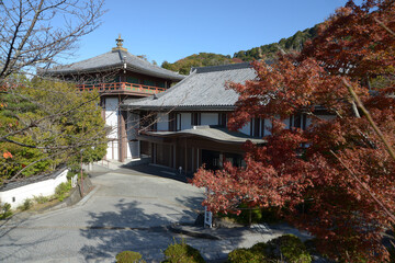 秋の清水寺　大講堂と寺務所　京都市東山区清水