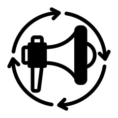 Loyalty Engagement Advocacy Promotion Icon from Customer Assessment Collection (Mixed style)