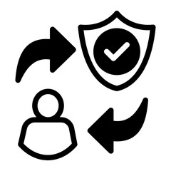 Assured Reliability Authority Shield Icon from Customer Assessment Collection (Mixed style)