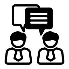 Dialogue Conversation Speaking Exchange Icon from Customer Assessment Collection (Mixed style)