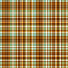 Fall Daisy Plaid Seamless Repeat