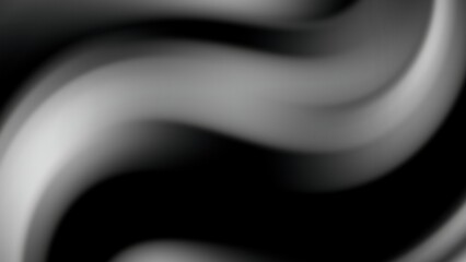 Abstract waves gradient black white smooth flowing background