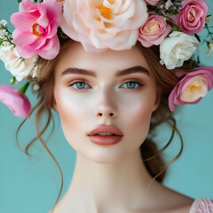 flowers in hair