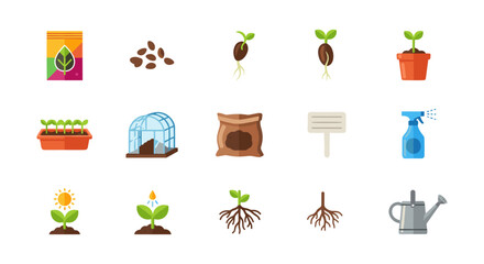 Gardening essentials: seeds, sprouts, and tools for cultivating a beautiful garden