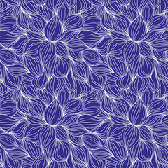 Seamless floral pattern based on traditional folk art ornaments. Colorful flowers on color background. Scandinavian style. Sweden nordic style. Vector illustration. Simple minimalistic pattern.