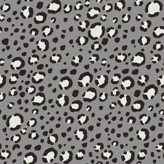 Abstract modern leopard seamless pattern. Animals trendy background. Color decorative vector stock illustration for print, card, postcard, fabric, textile. Modern ornament of stylized skin.