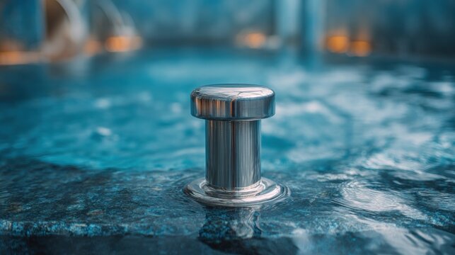 Relaxing Mineral Water Therapy Experience in a Soothing Spa Pool With Blurred Background