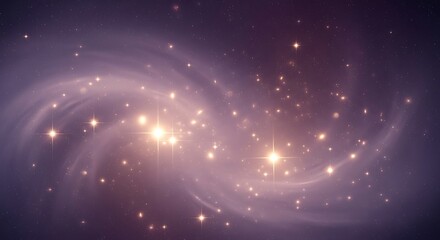 Swirling cosmic dust and radiant stars in a majestic nebula view