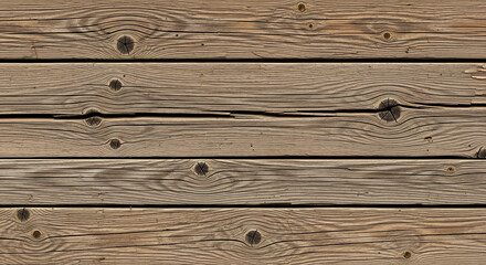 Obraz premium Rustic Wood Planks - A Textured Background with Knots and Grain.