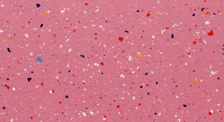 Vibrant Pink Terrazzo Texture - A Modern and Playful Surface Design.