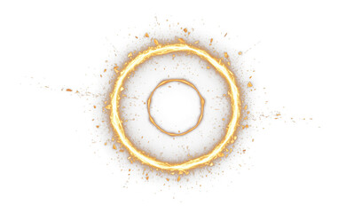 Energy ring background for technology innovation events or product launch presentations plus science communication projects focused on power, data and advanced engineering solutions