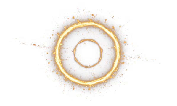 Energy ring background for technology innovation events or product launch presentations plus science communication projects focused on power, data and advanced engineering solutions