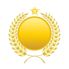 golden laurel wreath