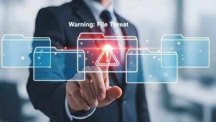 Data breach warning system with digital folders