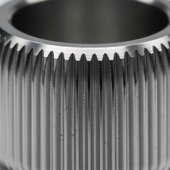 Precision engineered metal gear macro, mechanical transmission concept detail