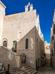 Scolanova Synagogue medieval Jewish prayer site turned into a church in Trani Italy 