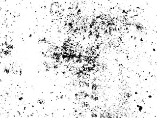 Obraz premium Grunge background black and white. Texture of chips, cracks, scratches, scuffs, dust, dirt .Vector pattern of cracks, chips, scuffs. Abstract vintage surface isolated on white background.EPS10.