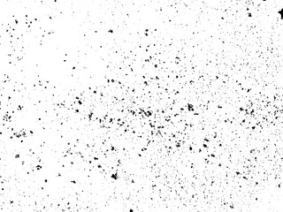 Grunge background black and white. Texture of chips, cracks, scratches, scuffs, dust, dirt .Vector pattern of cracks, chips, scuffs. Abstract vintage surface isolated on white background.EPS10.