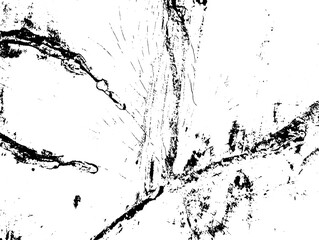 Obraz premium Grunge background black and white. Texture of chips, cracks, scratches, scuffs, dust, dirt .Vector pattern of cracks, chips, scuffs. Abstract vintage surface isolated on white background.EPS10.