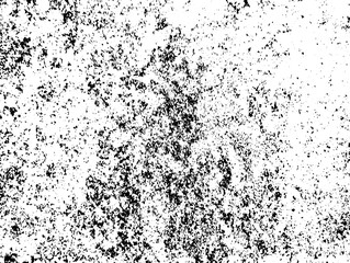 Grunge background black and white. Texture of chips, cracks, scratches, scuffs, dust, dirt .Vector pattern of cracks, chips, scuffs. Abstract vintage surface isolated on white background.EPS10.