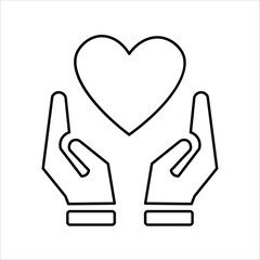 support icons. simple line vector