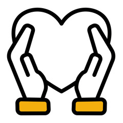 Thankful Appreciation Empathy Recognition Icon from Customer Assessment Collection (Outline Color Lineal style)