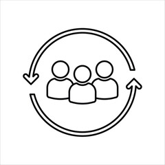 inclusion icons. simple line vector