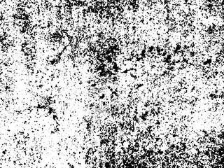 Grunge background black and white. Texture of chips, cracks, scratches, scuffs, dust, dirt .Vector pattern of cracks, chips, scuffs. Abstract vintage surface isolated on white background.EPS10.