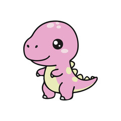 Cute Pink Dinosaur