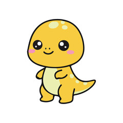 Cute Yellow Dinosaur