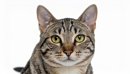 Classic Silver Tabby American Shorthair Cat Portrait