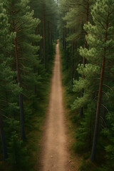 Fototapeta premium Pine forest trail