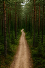 Fototapeta premium Pine forest trail
