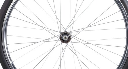 Bicycle Wheel Spoke Detail Closeup.