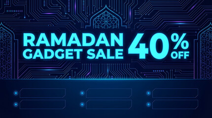 Ramadan Gadget Sale 40 Percent Off Digital Promotion.