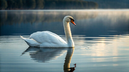 swan on the lake