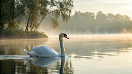 swan on the lake