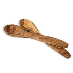 Wooden spoon for food. Kitchen utensils made of wood.