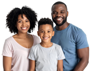 strawberry isolated on white background clipping path full depth of field - Firefly_Happy Family Portrait- Parents and Son Isolated on Transparent Background