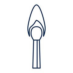 Matchstick vector illustration icon
