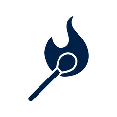 Matchstick vector illustration icon
