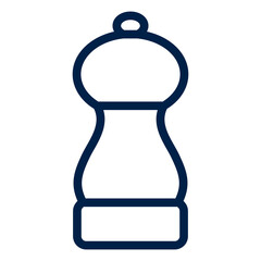 Pepper mill vector illustration icon